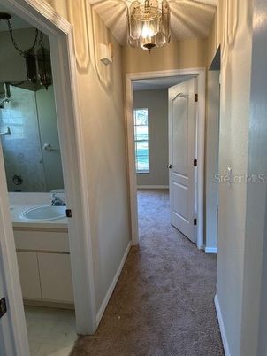 Bathroom, Chandelier, Interior