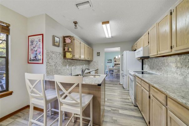 Interior, Kitchen, Wood Texture Flooring