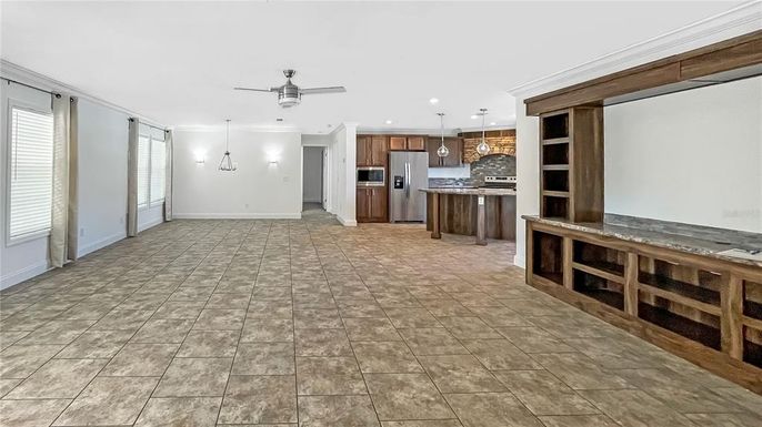 Interior, Kitchen, Pendant Lights, Stainless Steel Appliances