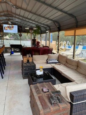Exterior, Fireplace, Living room