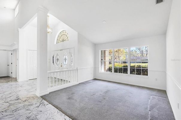 Chandelier, Empty room, Interior, Marble