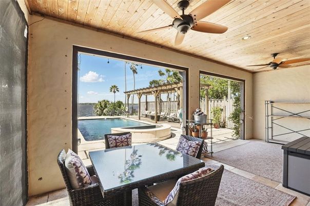 Dining room, Exterior, Interior, Pool, Sun Room, Wooden Ceilings