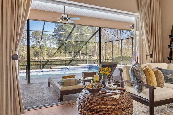 Glass Ceilings, Interior, Pool, Sun Room, Wood Texture Flooring