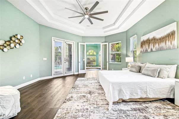 Bedroom, Interior, Wood Texture Flooring