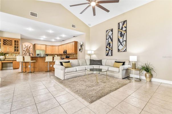 Interior, Kitchen, Living room, Recessed Lighting