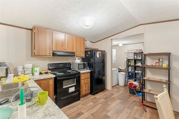 Interior, Kitchen, Wood Texture Flooring