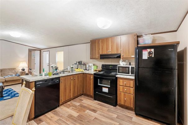 Interior, Kitchen, Living room, Wood Texture Flooring