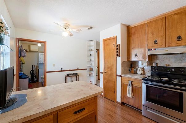 Interior, Kitchen, Wood Texture Flooring