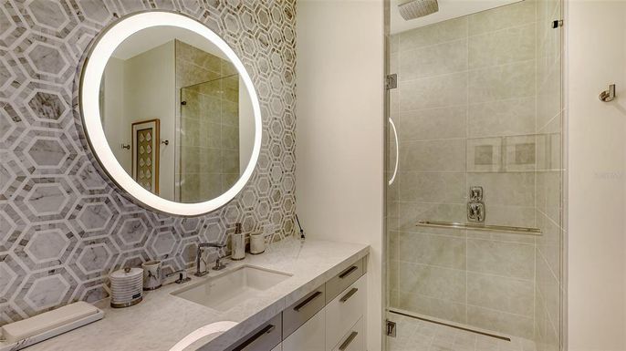 Bathroom, Glass Shower, Interior