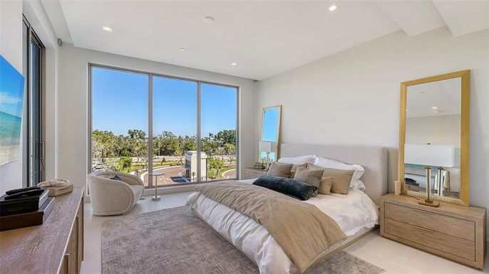 Bedroom, Interior, Recessed Lighting