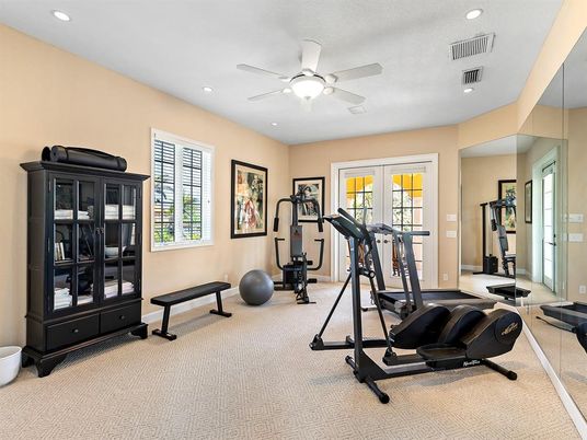 Fitness Equipment, Interior, Recessed Lighting