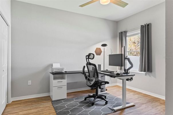 Home Office, Interior, Wood Texture Flooring