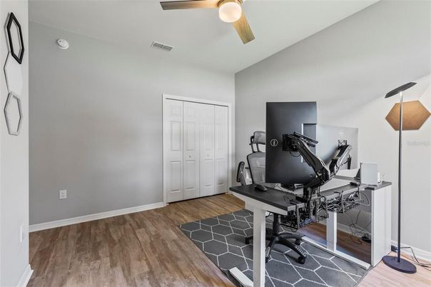 Home Office, Interior, Wood Texture Flooring