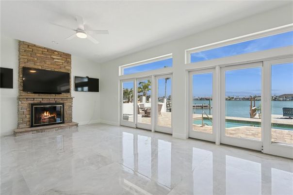Empty room, Fireplace, Interior, Water
