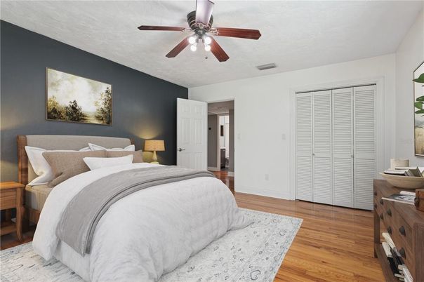 Bedroom, Interior, Wood Texture Flooring
