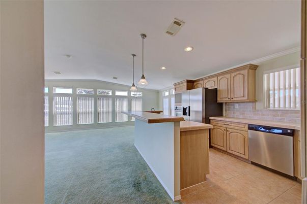 Interior, Kitchen, Pendant Lights, Recessed Lighting, Stainless Steel Appliances