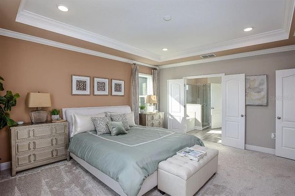 Bedroom, Interior, Recessed Lighting