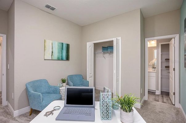 Home Office, Interior, Wood Texture Flooring
