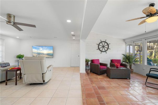 Interior, Living room, Recessed Lighting, Stone Walls