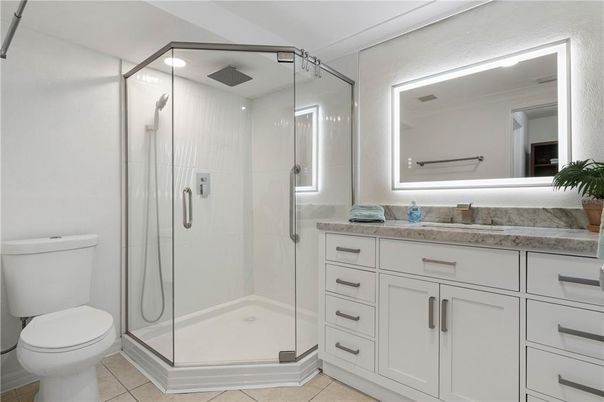 Bathroom, Glass Shower, Interior