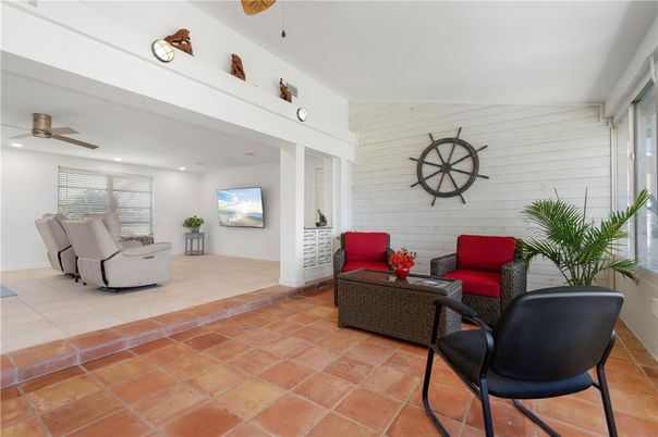 Interior, Living room, Recessed Lighting, Stone Walls