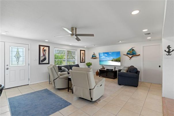 Interior, Living room, Recessed Lighting