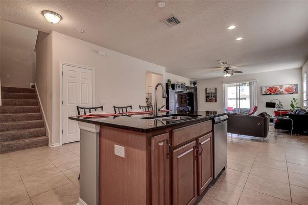 Interior, Kitchen, Living room, Recessed Lighting
