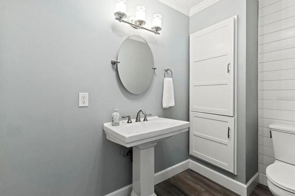Bathroom, Interior, Wood Texture Flooring