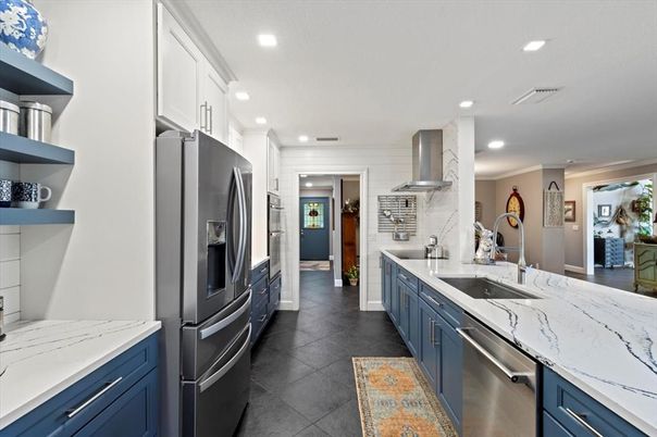 Interior, Kitchen, Recessed Lighting, Stainless Steel Appliances