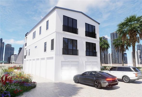 Attached, Exterior, Facade, Rowhouse