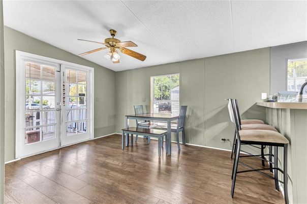 Dining room, Interior, Wood Texture Flooring