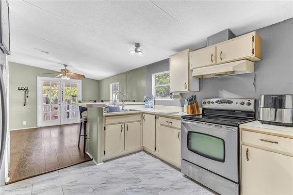Interior, Kitchen, Marble, Wood Texture Flooring