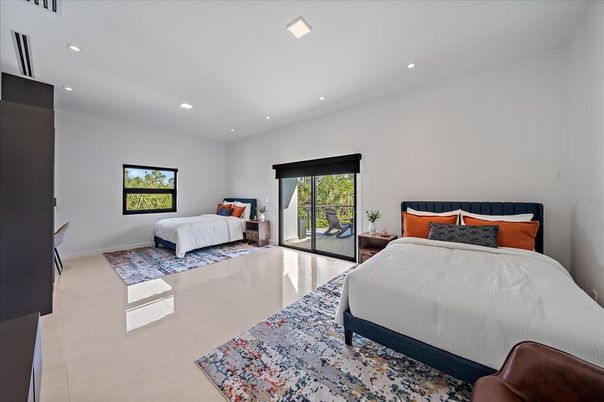 Bedroom, Interior, Recessed Lighting