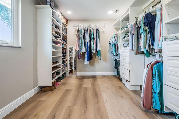 Interior, Recessed Lighting, Walk-in Closets, Wood Texture Flooring