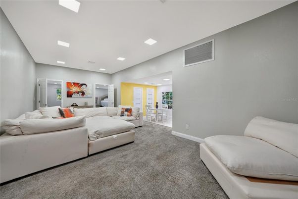 Interior, Living room, Recessed Lighting