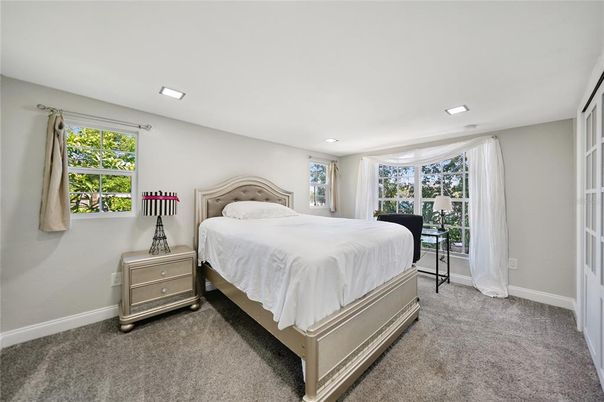 Bedroom, Interior, Recessed Lighting