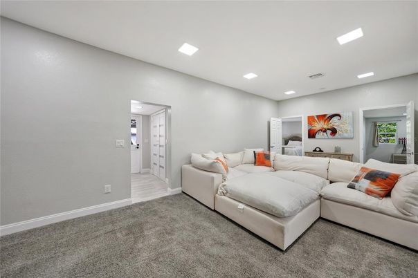 Interior, Living room, Recessed Lighting