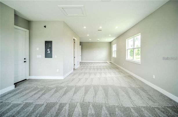 Empty room, Interior, Recessed Lighting