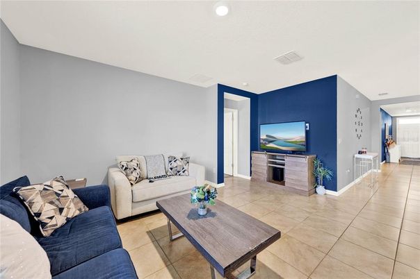 Interior, Living room, Recessed Lighting