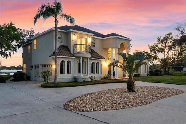 Attached, Backyard, Exterior, Facade, Mediterranean