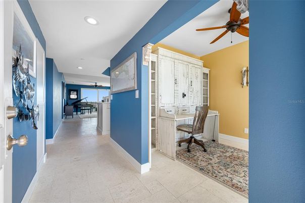 Home Office, Interior, Recessed Lighting