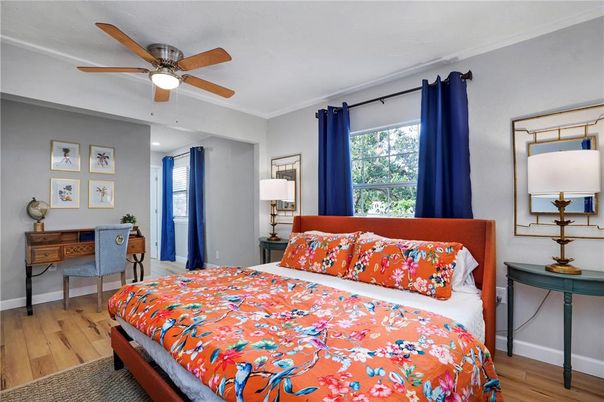 Bedroom, Home Office, Interior, Wood Texture Flooring