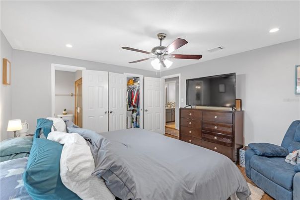 Bedroom, Interior, Recessed Lighting