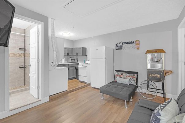 Interior, Kitchen, Wood Texture Flooring