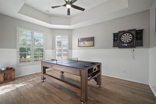 Game Room, Interior, Wood Texture Flooring