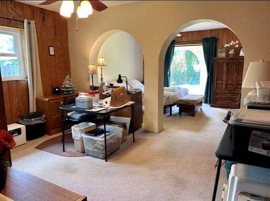 Bedroom, Home Office, Interior, Wooden Walls