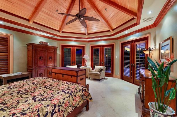 Bedroom, Interior, Recessed Lighting, Wooden Beams, Wooden Ceilings