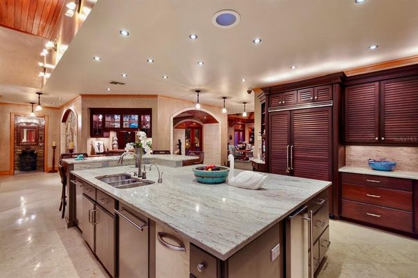 Interior, Kitchen, Pendant Lights, Recessed Lighting, Stainless Steel Appliances