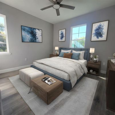 Bedroom, Interior, Wood Texture Flooring