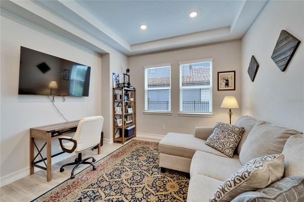 Home Office, Interior, Recessed Lighting